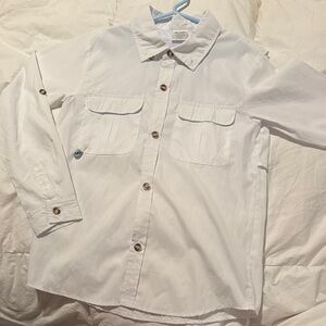 Rodo White Kids Button Down Shirt